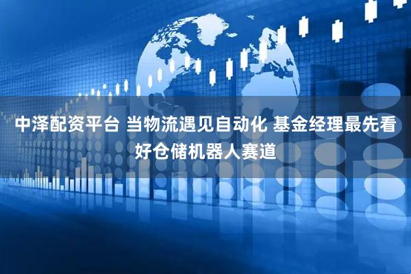 中泽配资平台 当物流遇见自动化 基金经理最先看好仓储机器人赛道